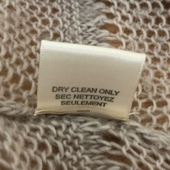 Rebecca Taylor Grey Chunky Cap Sleeve Open Knit Cardigan Sweater Wool Mohair XS - Picture 10 of 11